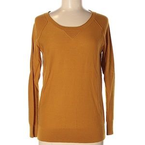 J. Crew Mustard Yellow Merino Wool Sweater Small